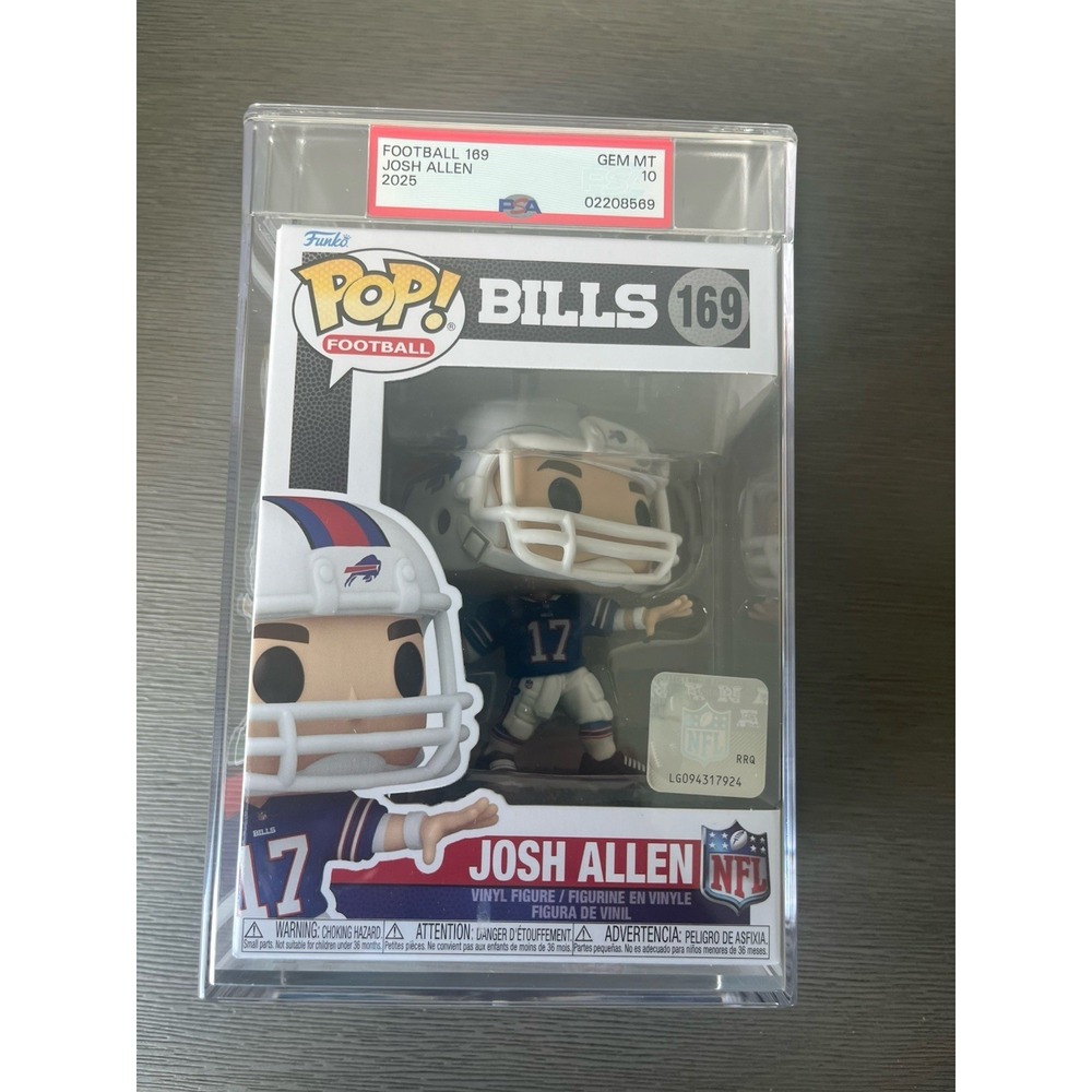 Josh Allen Buffalo Bills Football #169 Funko Pop! PSA 10 GEM MINT